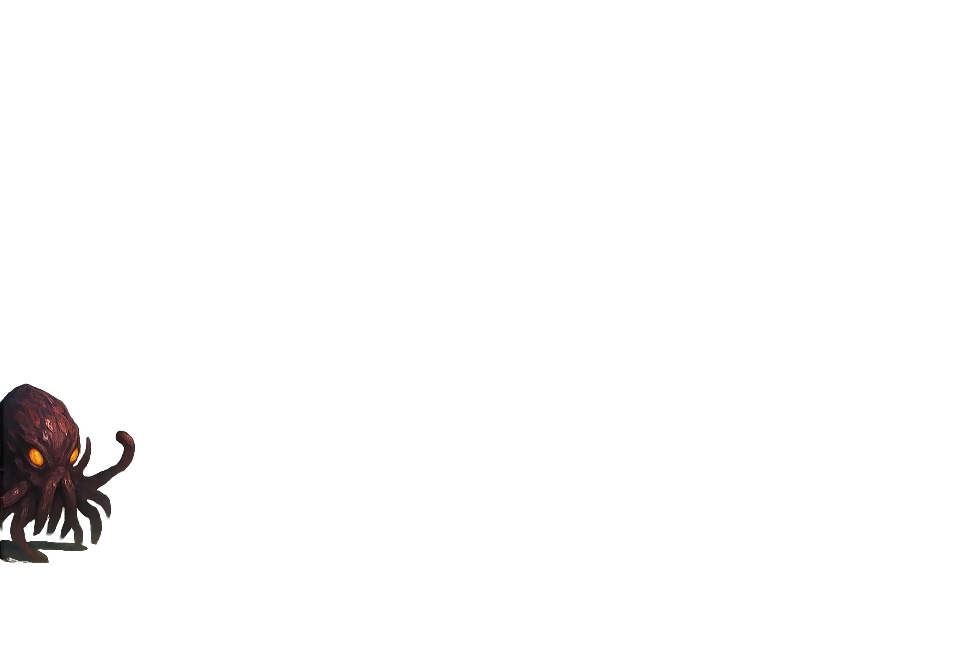 Half purple alien creature